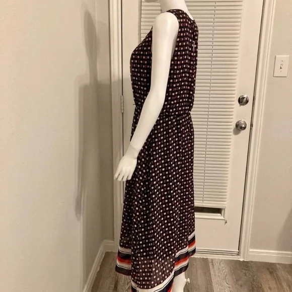 NWT APT. 9 Retro Polka Dot Sleeveless Dress Sz PXL - Picture 5 of 7